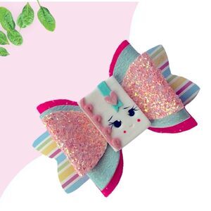 Hair Bow Accessories with Notebook Clay for Girls Handcrafted